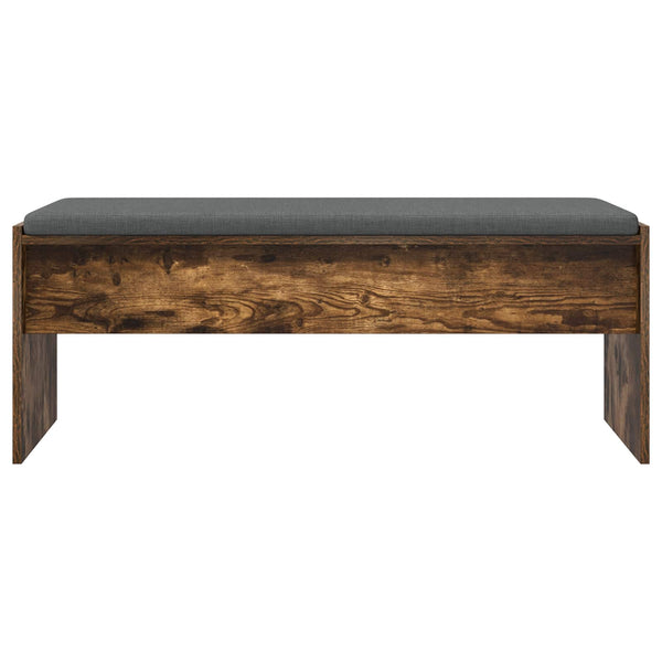 vidaXL Banc d'entrée avec coussin Chêne fumé 103 x 38 x 40 cm