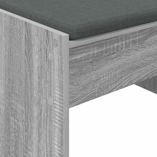 Flurbank Grau Sonoma mit Kissen 103 cm