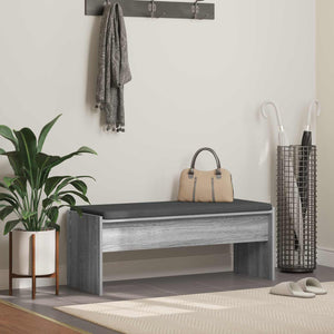 Flurbank Grau Sonoma mit Kissen 103 cm