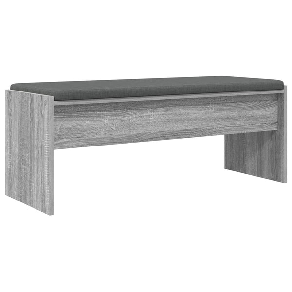 Flurbank Grau Sonoma mit Kissen 103 cm