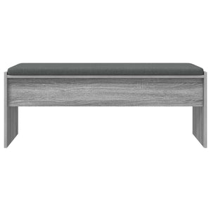 Flurbank Grau Sonoma mit Kissen 103 cm