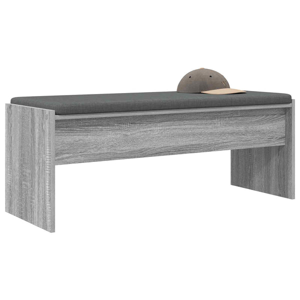 Flurbank Grau Sonoma mit Kissen 103 cm