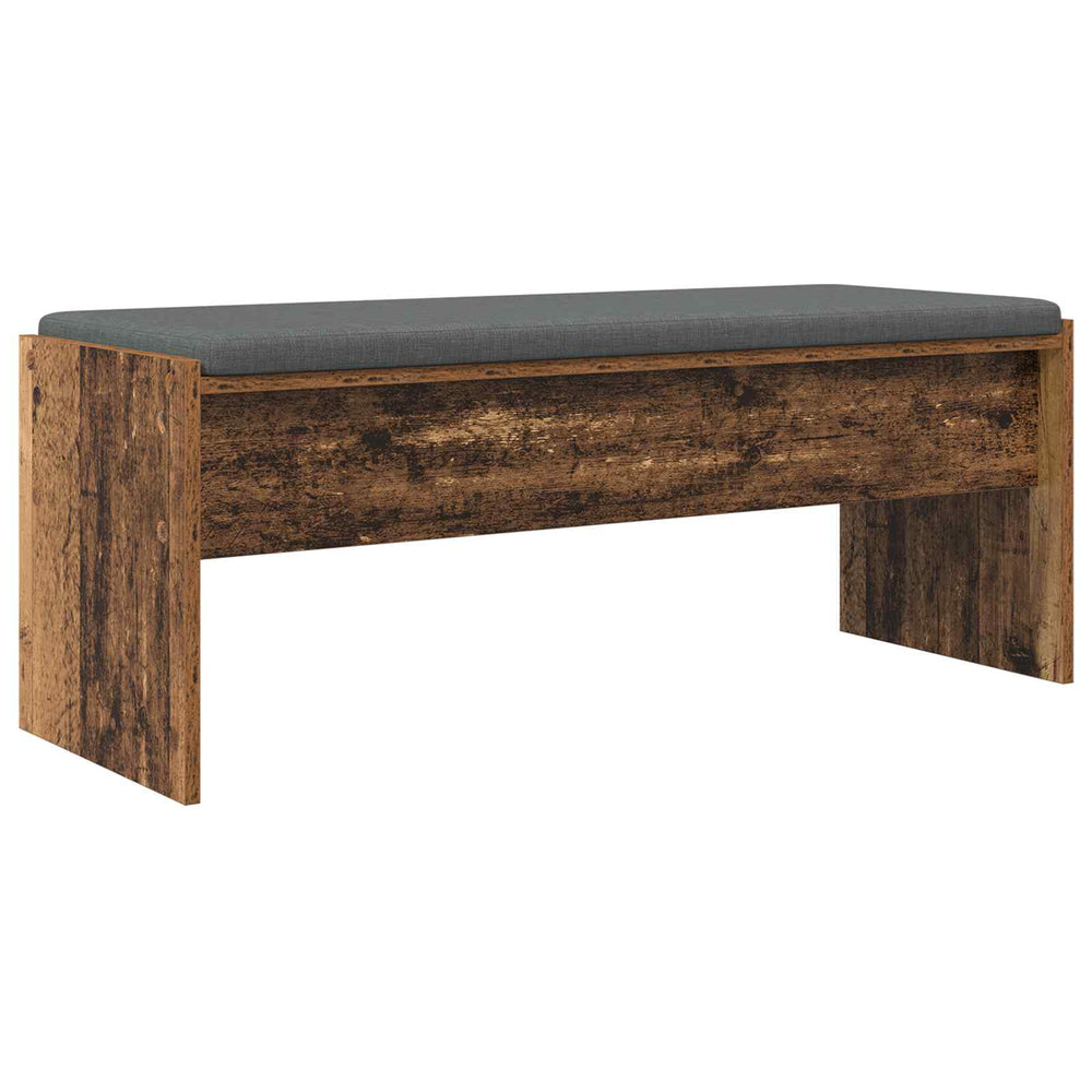 vidaXL Hall Bench with Cushion Reclaimed Wood 103 x 38 x 40 cm