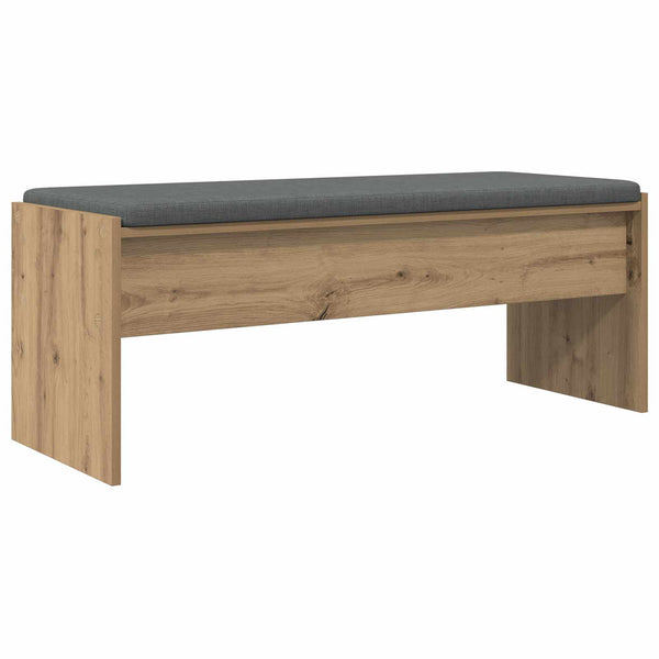 Banc de couloir vidaXL avec coussin Chêne artisan 103 x 38 x 40 cm