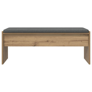 Banc de couloir vidaXL avec coussin Chêne artisan 103 x 38 x 40 cm