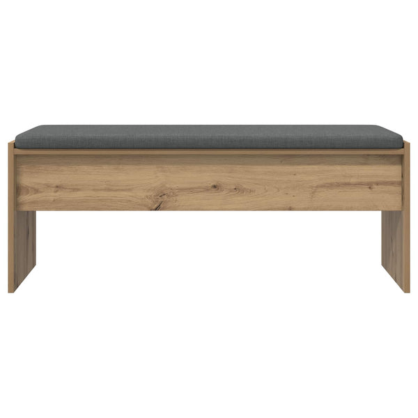 Banc de couloir vidaXL avec coussin Chêne artisan 103 x 38 x 40 cm