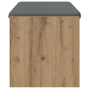 Banc de couloir vidaXL avec coussin Chêne artisan 103 x 38 x 40 cm