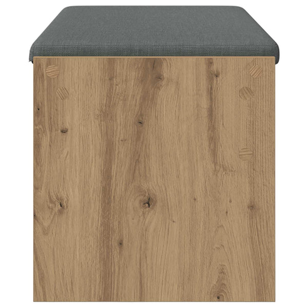 Banc de couloir vidaXL avec coussin Chêne artisan 103 x 38 x 40 cm