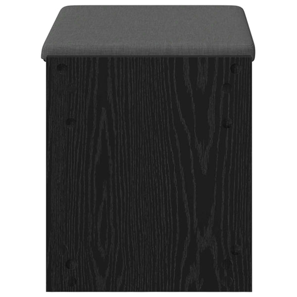 Flurbank mit Kissen und Regal, Schwarze Eiche