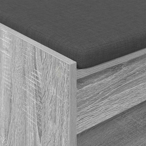 Flurbank Grau Sonoma mit Kissen & Regal