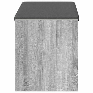 Flurbank Grau Sonoma mit Kissen & Regal