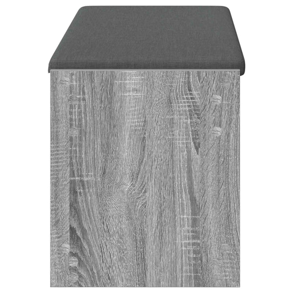 Flurbank Grau Sonoma mit Kissen und Regal