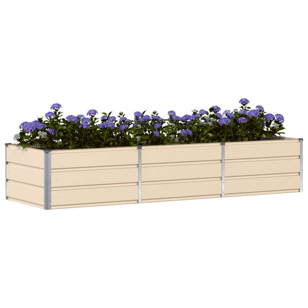 Elfenbein Pflanzkübel 240 cm Stahl