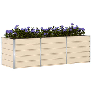 Elfenbein Pflanzkübel 240 cm Stahl