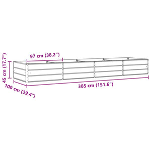 Elfenbein Pflanzkübel 385 cm Verzinkt