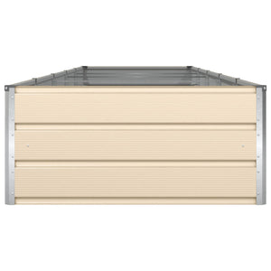 vidaXL Jardinière Ivoire 480 x 100 x 45 cm Acier galvanisé