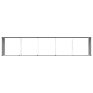 vidaXL Jardinière Ivoire 480 x 100 x 45 cm Acier galvanisé