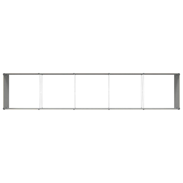 vidaXL Jardinière Ivoire 480 x 100 x 45 cm Acier galvanisé
