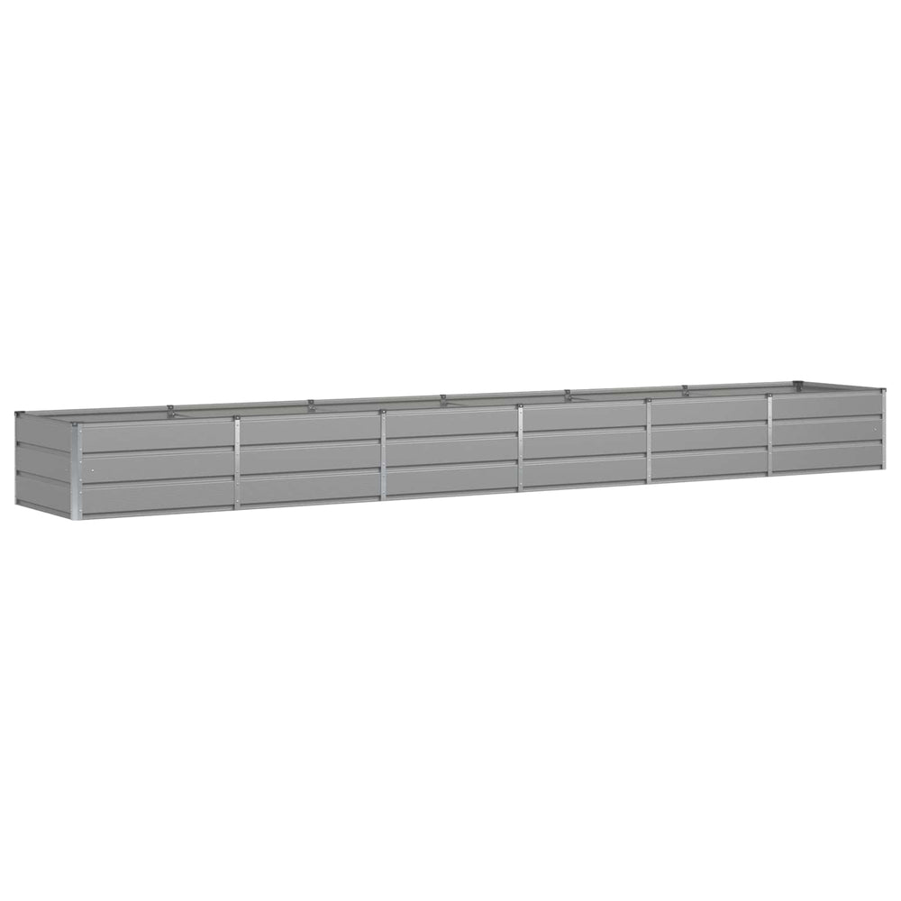 Hellgrauer Stahl Pflanzkübel 480cm