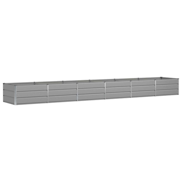 Hellgrauer Stahl Pflanzkübel 480cm