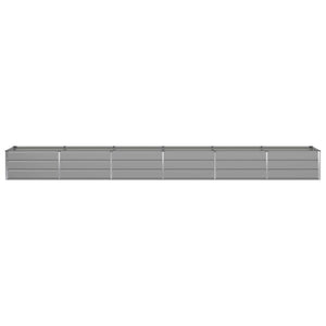 Hellgrauer Stahl Pflanzkübel 480cm