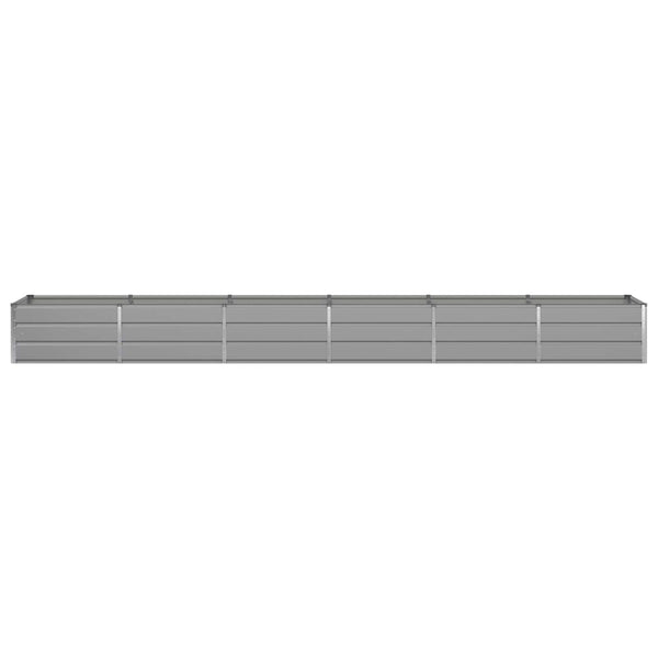 Hellgrauer Stahl Pflanzkübel 480cm