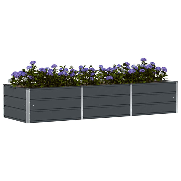 Anthrazit Pflanzkübel 240cm Stahl