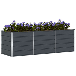 Anthrazit Pflanzkübel 240 cm Stahl
