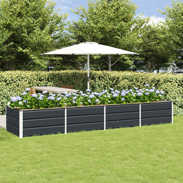 Anthrazit Pflanzkübel 320 cm Stahl