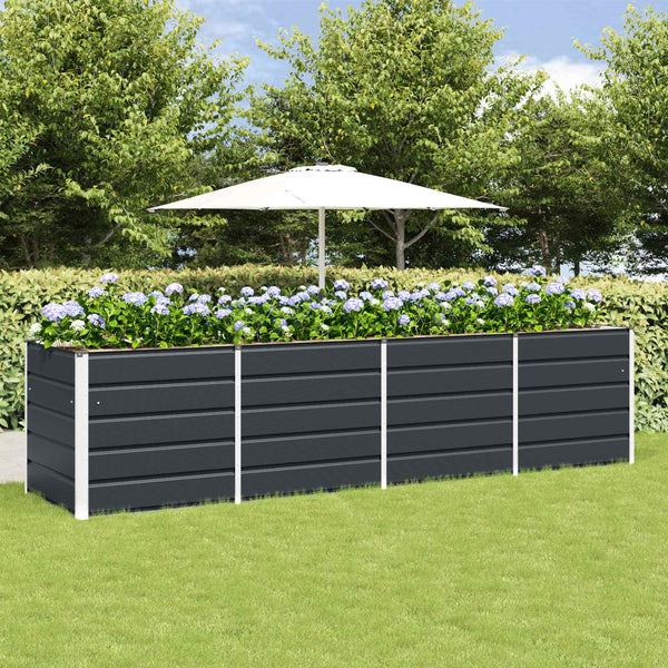 Anthrazit Pflanzkübel 320 cm Stahl