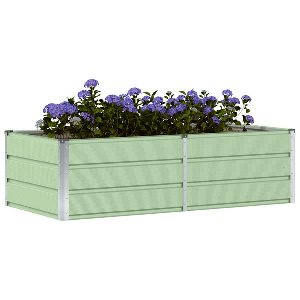 Grüner Stahl Pflanzkübel 160x80x45cm