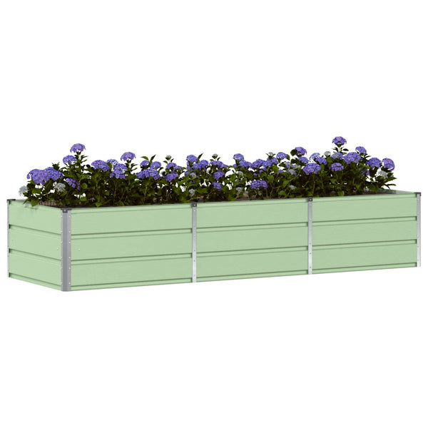 Grüner Pflanzkübel 240 cm Stahl