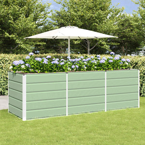 Grüner Stahl Pflanzkübel 240x80x75cm