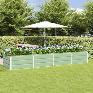 Grüner Stahl Pflanzkübel 320x80x45cm
