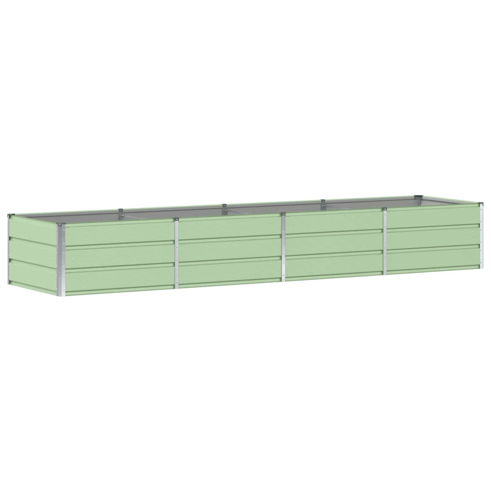 Grüner Stahl Pflanzkübel 320x80x45cm