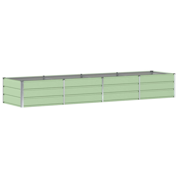 Grüner Stahl Pflanzkübel 320x80x45cm