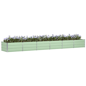 Grüner Stahl Pflanzkübel 480x80x45cm