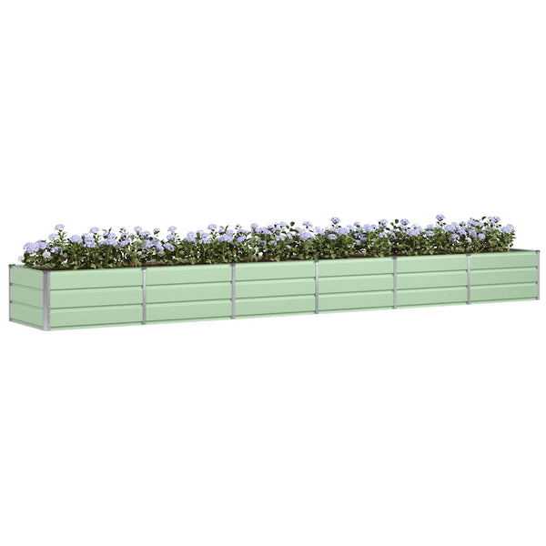 Grüner Stahl Pflanzkübel 480x80x45cm
