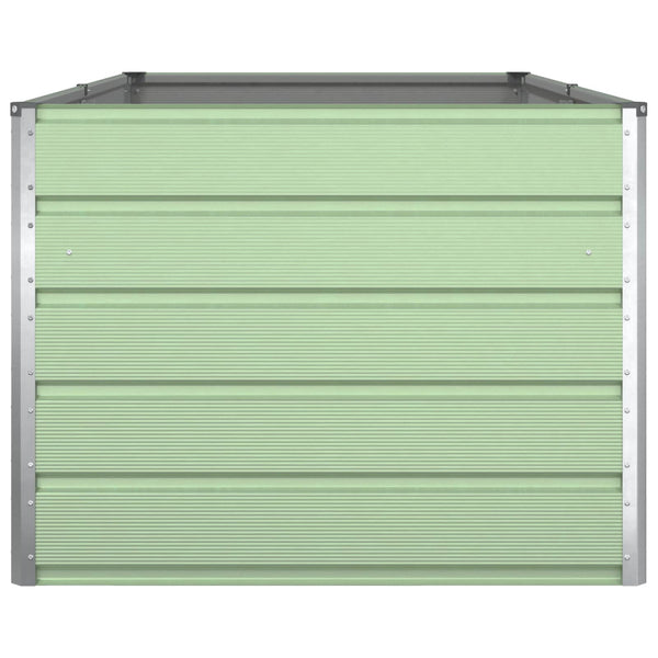 vidaXL Jardinière vert pastel 195 x 100 x 75 cm Acier galvanisé