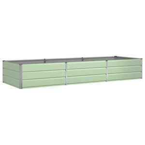 vidaXL Jardinière vert pastel 290 x 100 x 45 cm Acier galvanisé