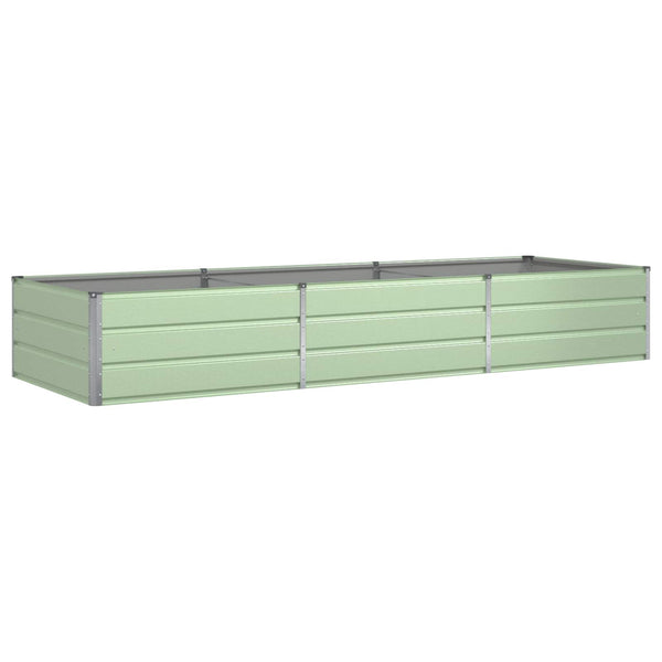 vidaXL Jardinière vert pastel 290 x 100 x 45 cm Acier galvanisé