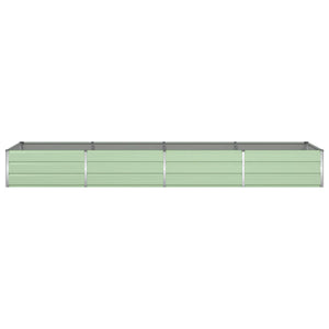 Pastellgrüner Pflanzkübel, 385 cm, Verzinkter Stahl