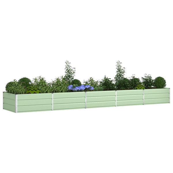 Pastellgrüner Pflanzkübel 480cm Verzinkt