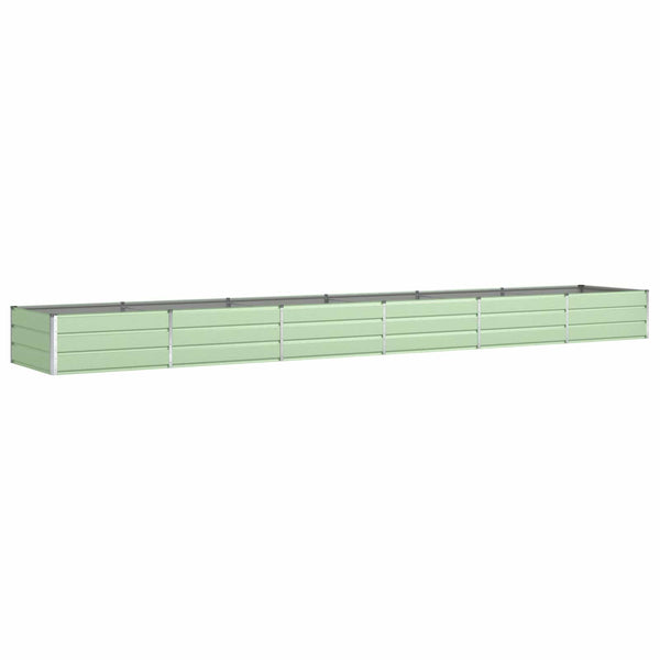 vidaXL Jardinière vert pastel 580 x 100 x 45 cm Acier galvanisé