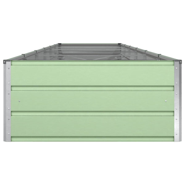 vidaXL Jardinière vert pastel 580 x 100 x 45 cm Acier galvanisé