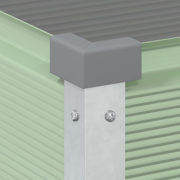 Pastellgrüner Pflanzkübel 100cm