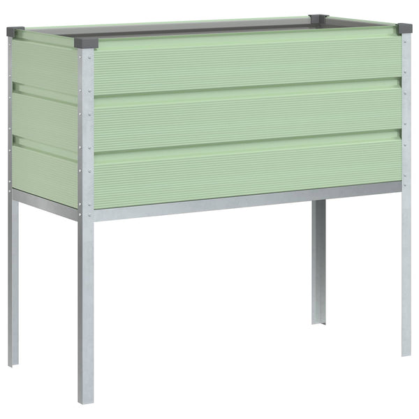 Pastellgrüner Pflanzkübel 100cm