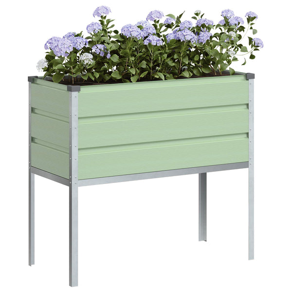 Pastellgrüner Pflanzkübel 100cm