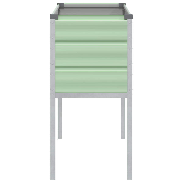 Pastellgrüner Pflanzkübel 100cm