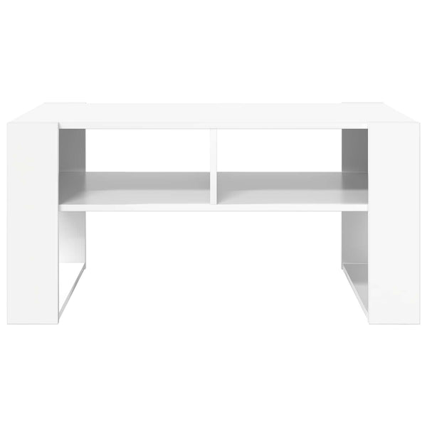 Couchtisch Weiß mit Stauraum 92x53 cm